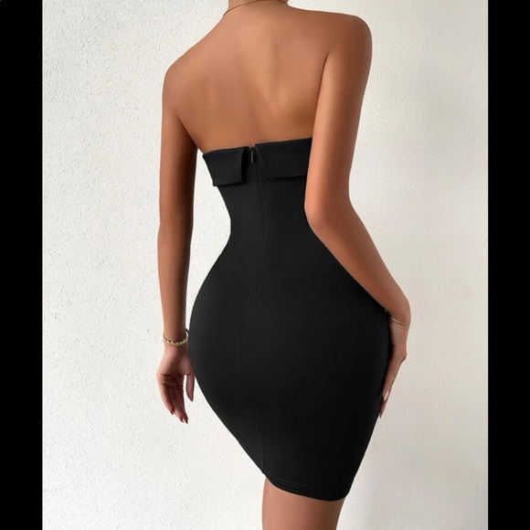 NWOT | Split Hem Tube Bodycon Dress - Picture 6 of 6